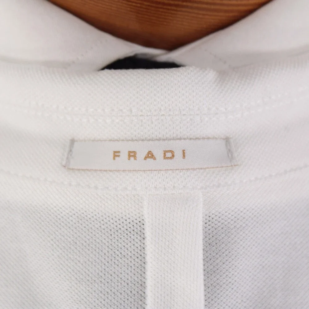 Fradi NWT Cotton Double Breasted Sport Coat Size 52R (42R US) In Solid White
